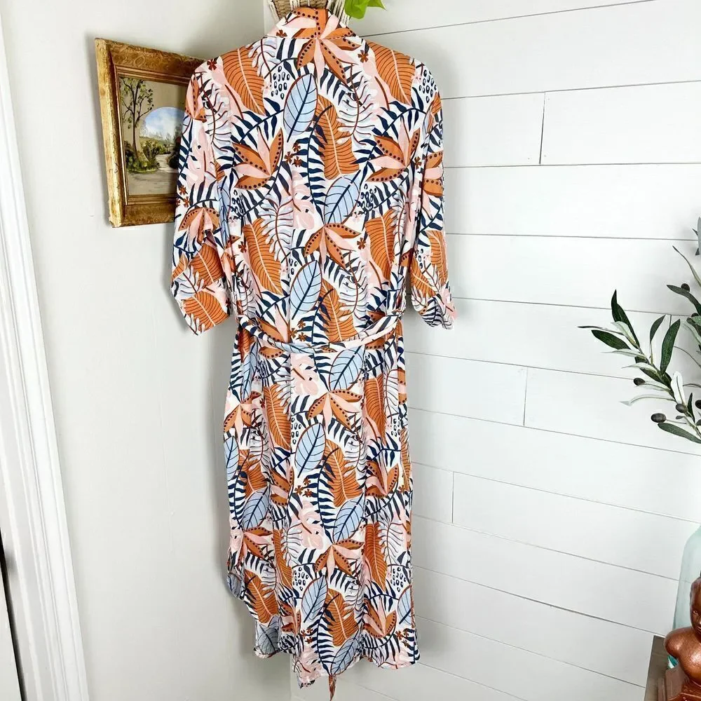 Smash + Tess Out of Office Duster Size Small NWT Tahiti Sunrise Coverup